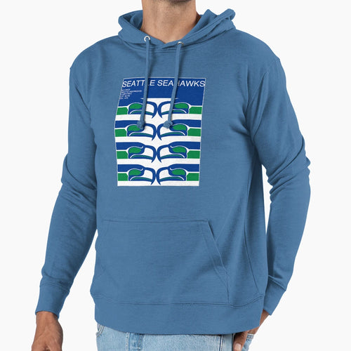 Seahawks Geometric Minimal Hoodie - Streetwear Style for Adults - T-Shirt, Sweatshirt, Hoodie