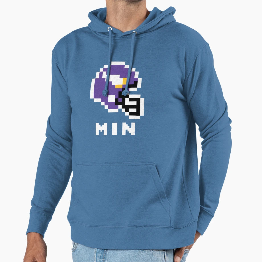 Minnesota Vikings Tecmo Super Bowl Hoodie - Unique Graphic for Adults - T-Shirt, Sweatshirt, Hoodie