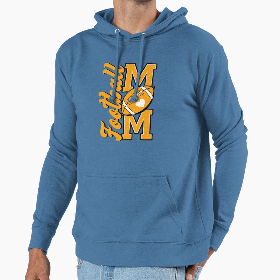 Football Mom Game Day Sports Football Hoodie - Novelty Apparel Men Women - T-Shirt, Sweatshirt, Hoodie