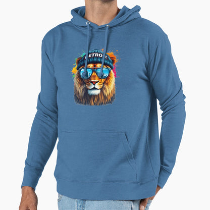 Detroit Lion Urban Hoodie - Casual Everyday Wear Unisex - T-Shirt, Sweatshirt, Hoodie
