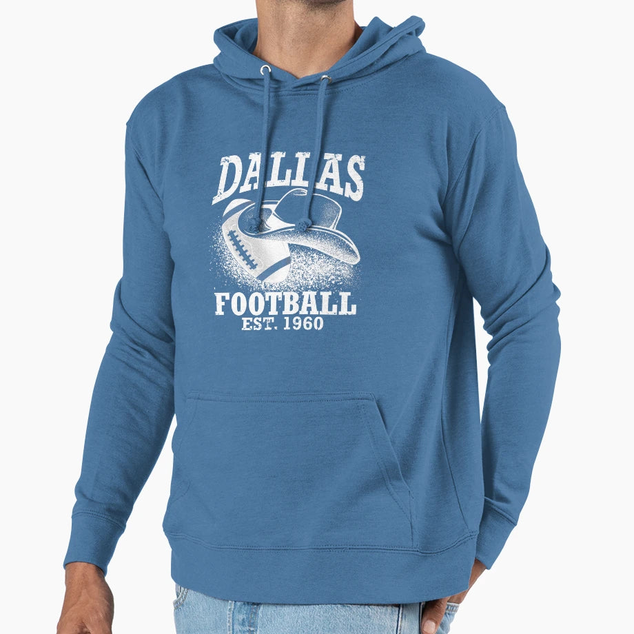 Dallas Football Hoodie - Unique Graphic Unisex - T-Shirt, Sweatshirt, Hoodie