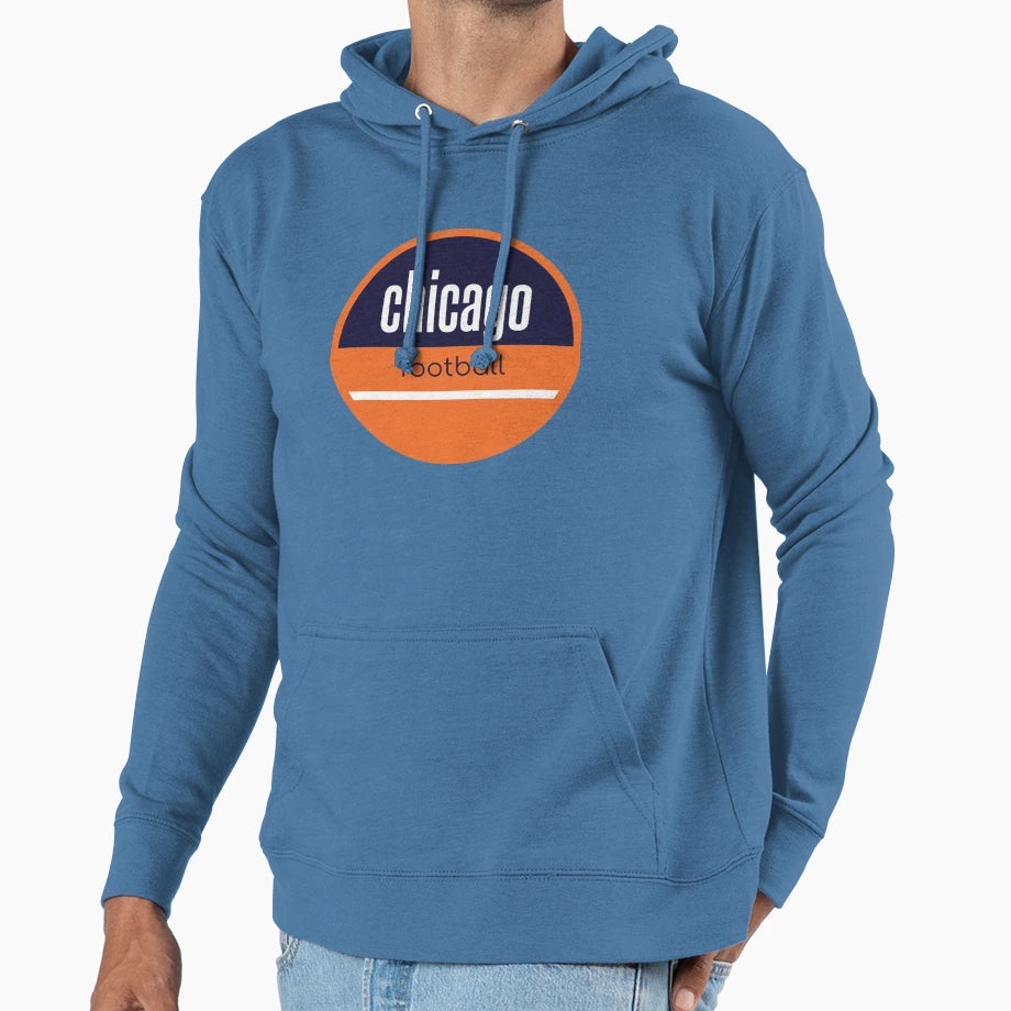 Chicago Football Hoodie - Minimalist Print Men Women - T-Shirt, Sweatshirt, Hoodie