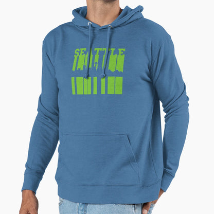Seattle Skyline Hoodie - Unique Graphic Men Women - T-Shirt, Sweatshirt, Hoodie