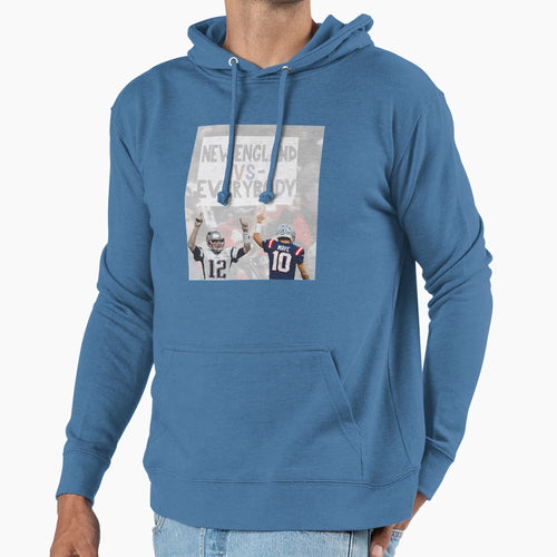 New England Vs Everybody Football Patriots Hoodie - Trendy Graphic Unisex - T-Shirt, Sweatshirt, Hoodie