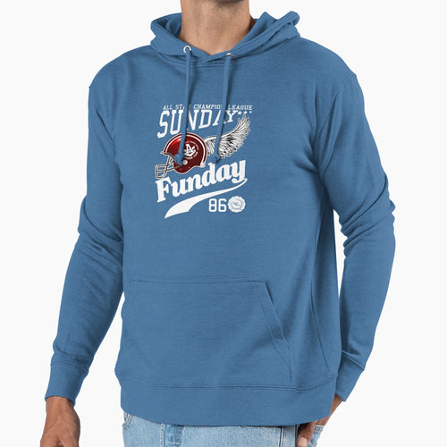 Sunday Funday Sports Wings Hoodie - Trendy Graphic Unisex - T-Shirt, Sweatshirt, Hoodie