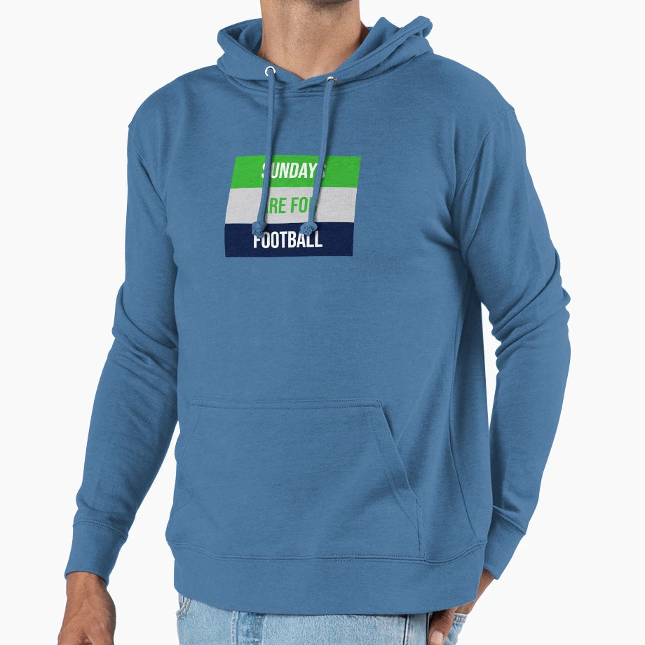 Sundays Are Football Hoodie - Streetwear Style Unisex - T-Shirt, Sweatshirt, Hoodie