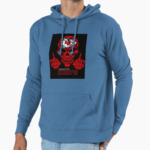 Chiefs Skull Gift Hoodie - Trendy Graphic for Adults - T-Shirt, Sweatshirt, Hoodie