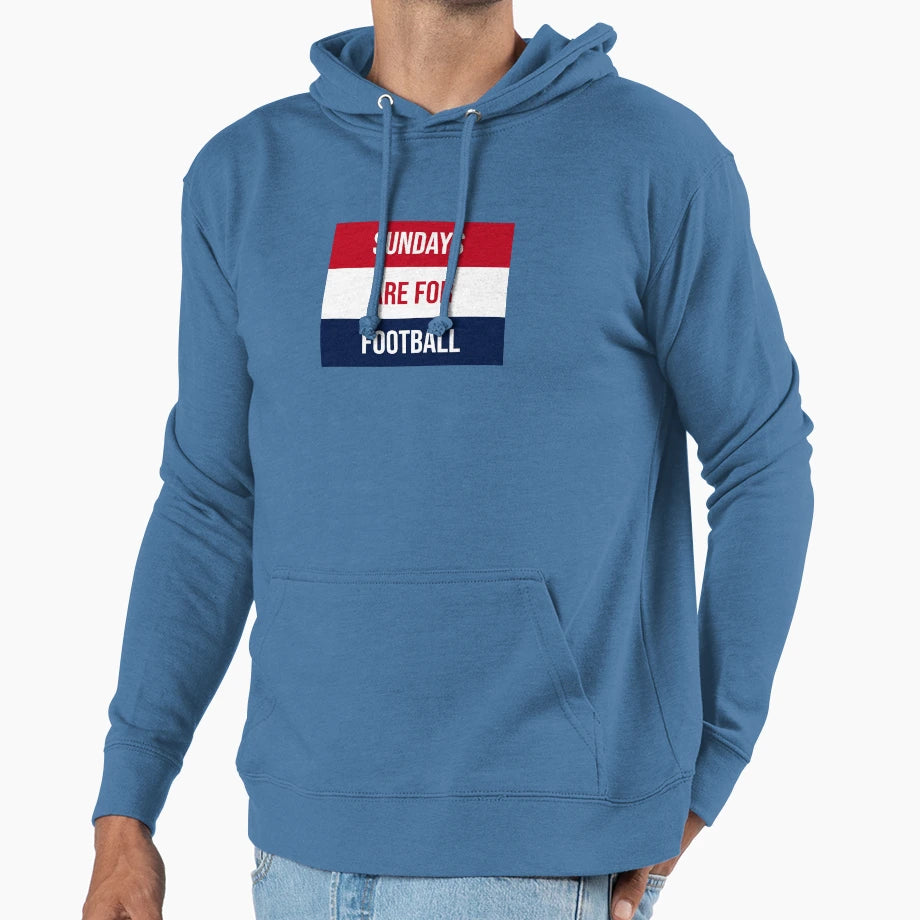 Sundays Are Football Hoodie - Unique Graphic for Adults - T-Shirt, Sweatshirt, Hoodie