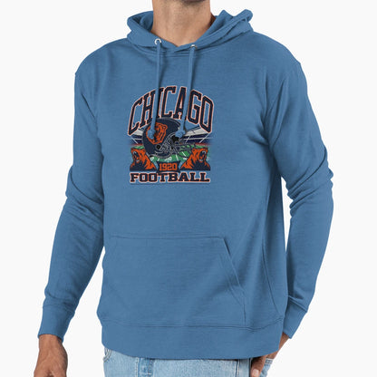 Chicago Football Gridiron Legacy Hoodie - Casual Everyday Wear for Adults - T-Shirt, Sweatshirt, Hoodie