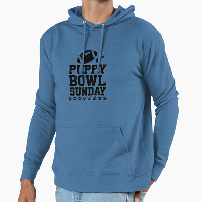 Puppy Bowl Sunday Super Football Game Hoodie - Novelty Apparel Men Women - T-Shirt, Sweatshirt, Hoodie