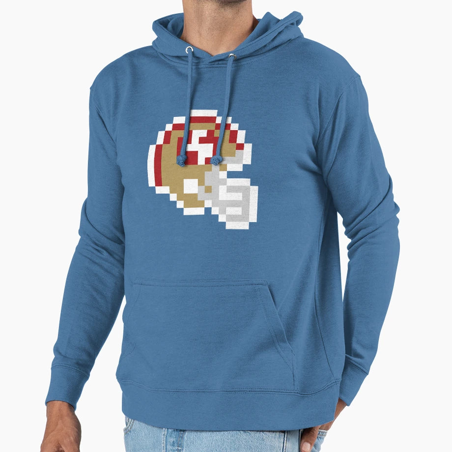 San Francisco 49Ers 8 Bit Football Hoodie - Custom Art Print for Adults - T-Shirt, Sweatshirt, Hoodie