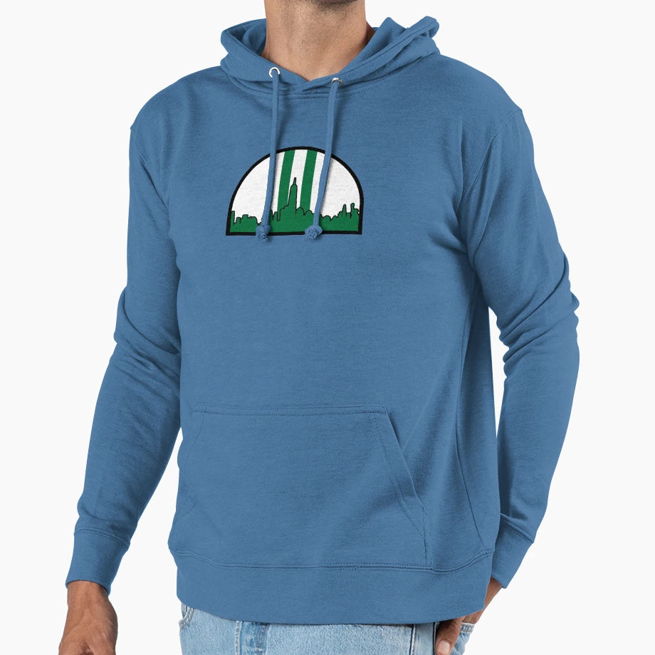 Jets Helmet New York Skyline Hoodie - Minimalist Print Unisex - T-Shirt, Sweatshirt, Hoodie