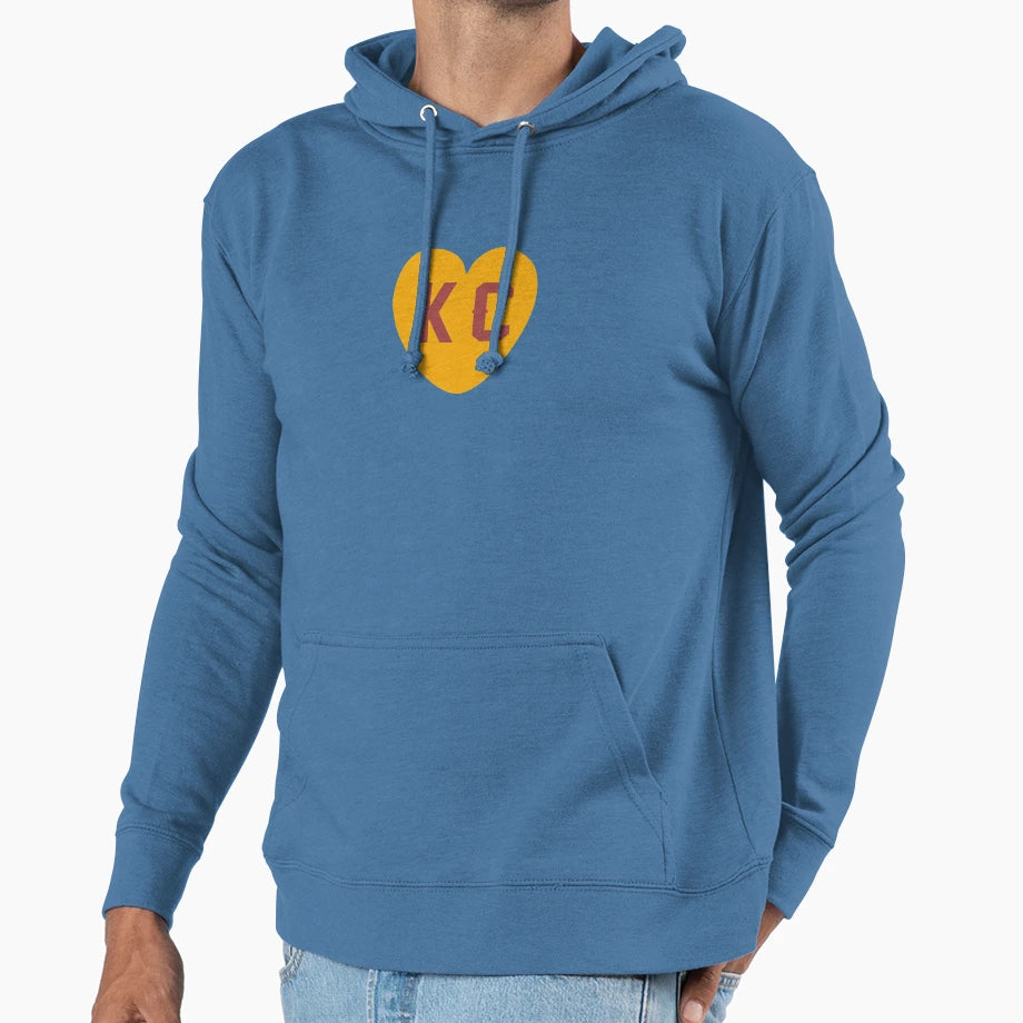 Kansas City Heart Hoodie - Casual Everyday Wear for Adults - T-Shirt, Sweatshirt, Hoodie