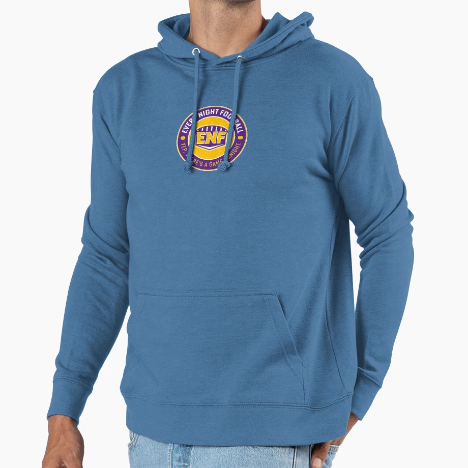 Every Night Football Circular Slogan Hoodie - Minimalist Print Men Women - T-Shirt, Sweatshirt, Hoodie