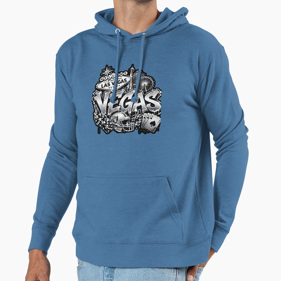 Vegas Hoodie - Aesthetic Graphic Men Women - T-Shirt, Sweatshirt, Hoodie