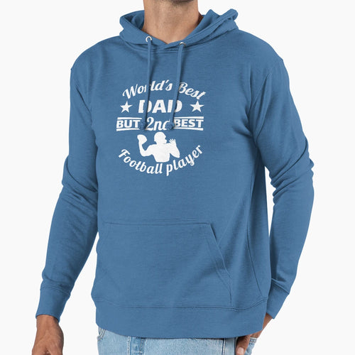 Worlds Best Dad But 2Nd Best American Hoodie - Custom Art Print Unisex - T-Shirt, Sweatshirt, Hoodie