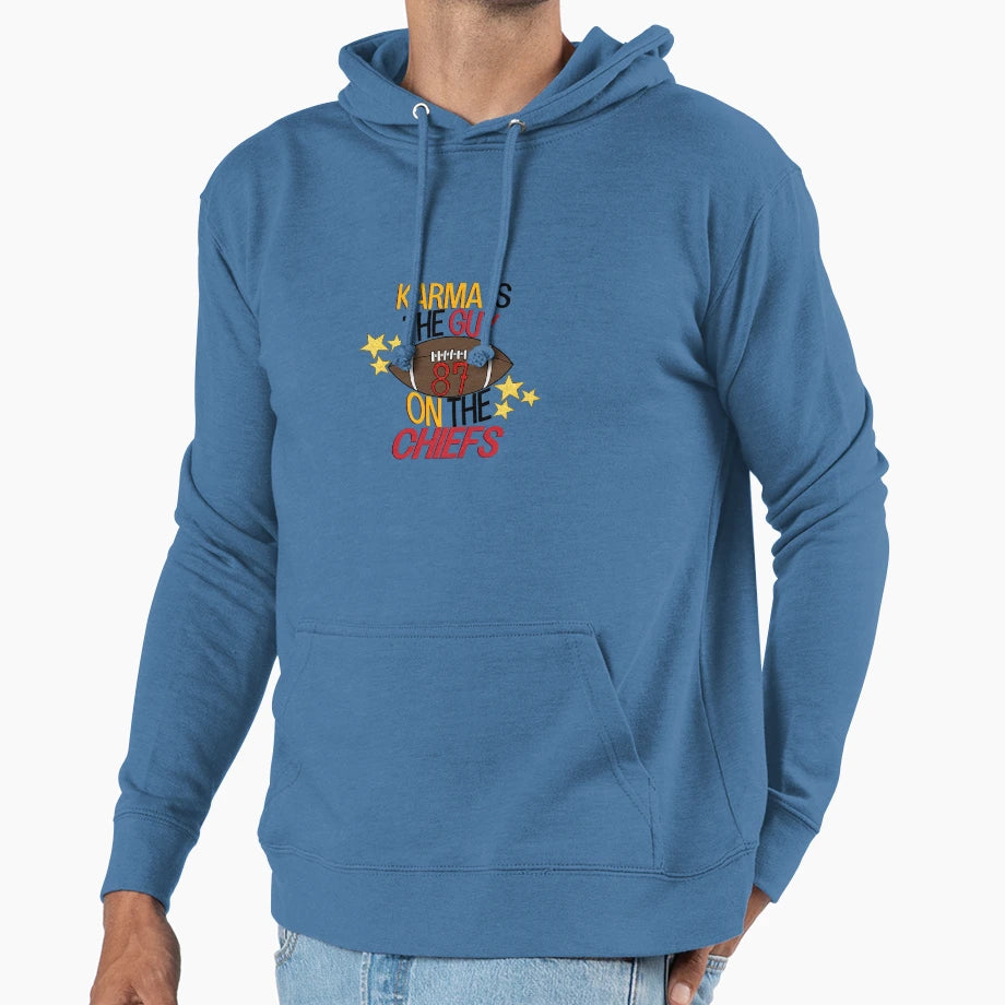 Karma Is Guy Chiefs Hoodie - Custom Art Print Men Women - T-Shirt, Sweatshirt, Hoodie