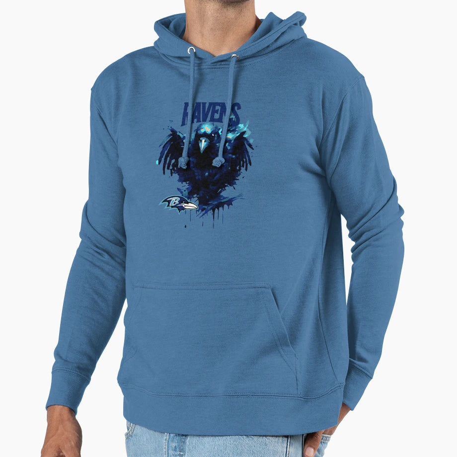 Ravens Logo Hoodie - Minimalist Print Unisex - T-Shirt, Sweatshirt, Hoodie