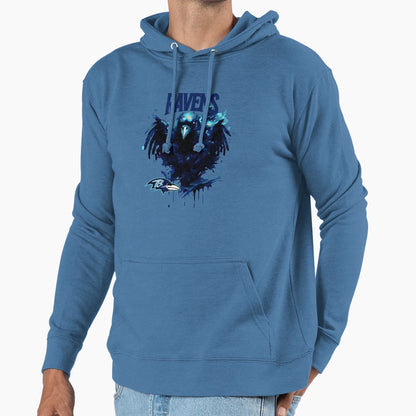 Ravens Logo Hoodie - Minimalist Print Unisex - T-Shirt, Sweatshirt, Hoodie