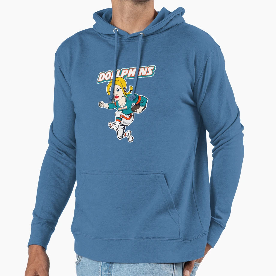 Art Miami Dolphins Hoodie - Minimalist Print for Adults - T-Shirt, Sweatshirt, Hoodie