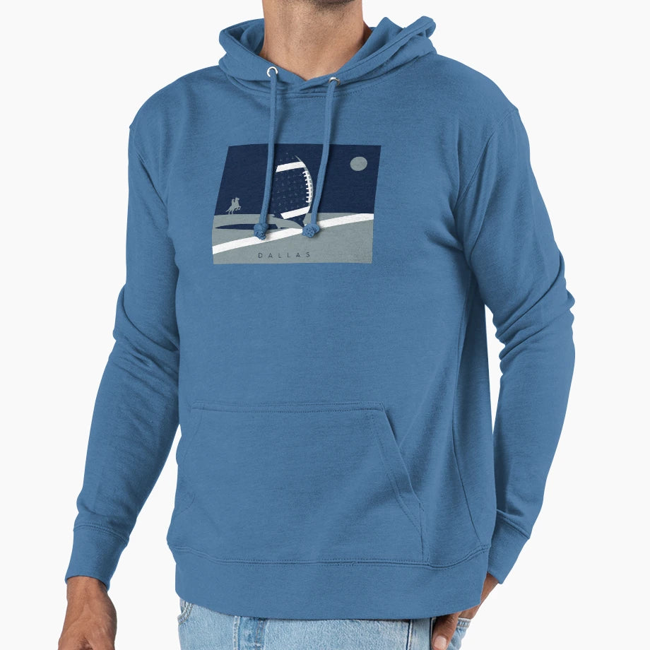 Dallas Dallas Texas Texas Football Nfl Fan Hoodie - Unique Graphic Unisex - T-Shirt, Sweatshirt, Hoodie