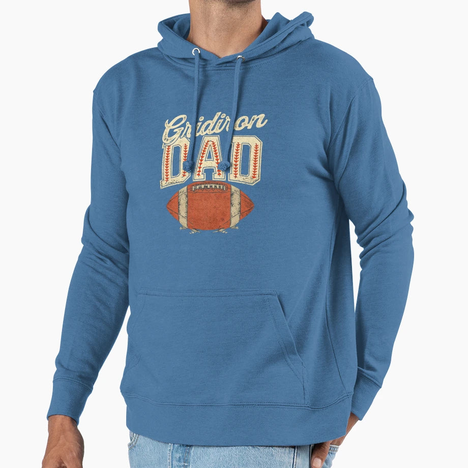 Football Dad Fathers Day Hoodie - Fun Novelty Design Unisex - T-Shirt, Sweatshirt, Hoodie
