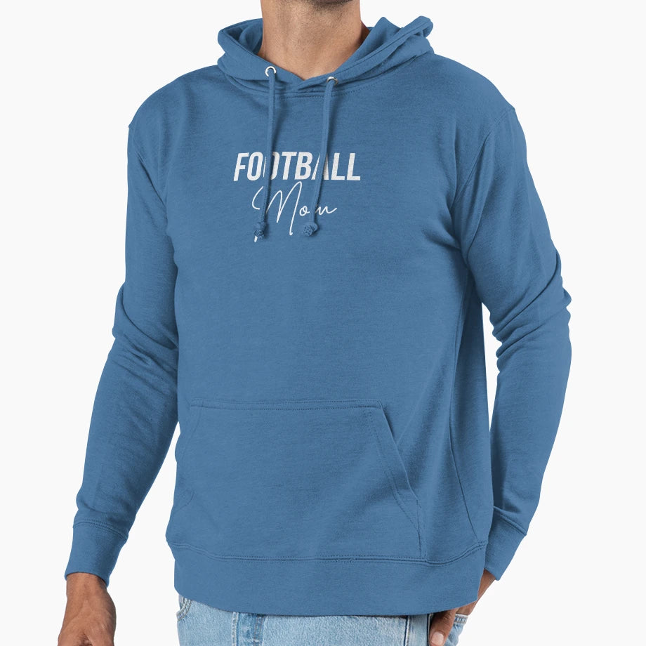 Football Mom Mother Football Player Hoodie - Aesthetic Graphic Unisex - T-Shirt, Sweatshirt, Hoodie