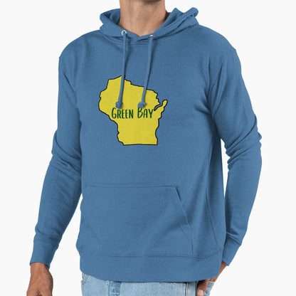 Green Bay Wisconsin Green And Gold Hoodie - Novelty Apparel Men Women - T-Shirt, Sweatshirt, Hoodie