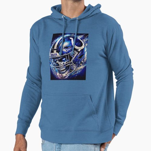 Colts Mural Type Art Hoodie - Casual Everyday Wear Men Women - T-Shirt, Sweatshirt, Hoodie