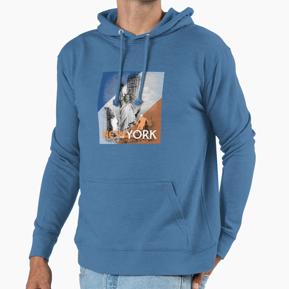 New York Grunge Hoodie - Minimalist Print Men Women - T-Shirt, Sweatshirt, Hoodie