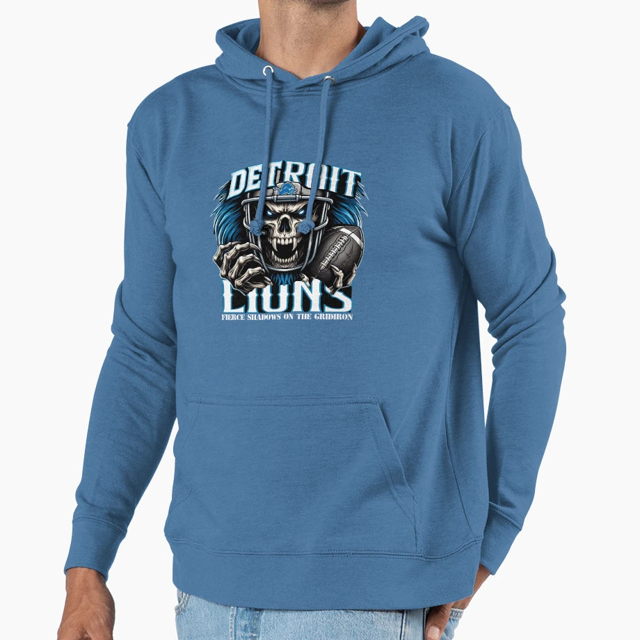 Art Detroit Lions Hoodie - Minimalist Print Unisex - T-Shirt, Sweatshirt, Hoodie