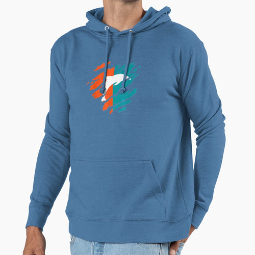Mens Miami Dolphin Florida Fans Hoodie - Casual Everyday Wear Men Women - T-Shirt, Sweatshirt, Hoodie