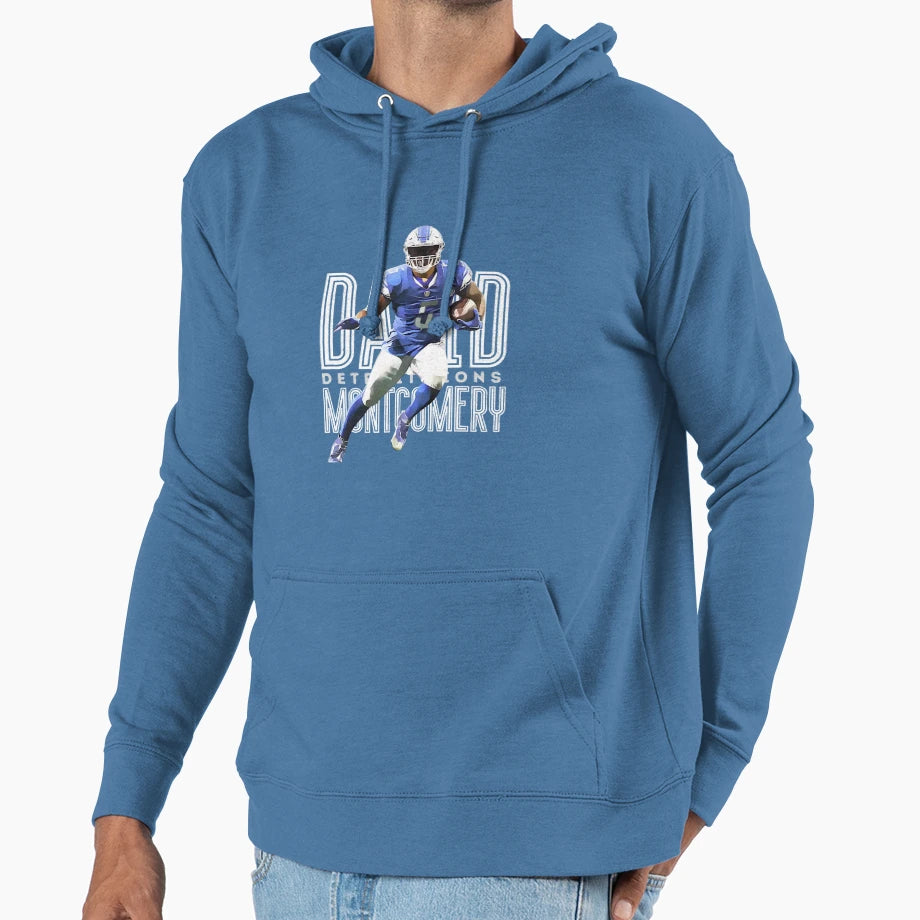 David Montgomery Lions Football T-Shirt - Aesthetic Graphic Men Women - T-Shirt, Sweatshirt, Hoodie