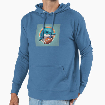 Dolphin Hoodie - Minimalist Print for Adults - T-Shirt, Sweatshirt, Hoodie