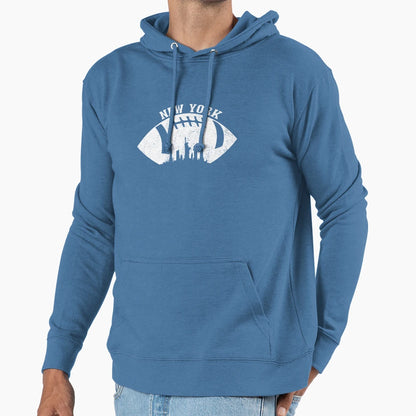 New York Skyline Football Fan New York Hoodie - Fun Novelty Design Unisex - T-Shirt, Sweatshirt, Hoodie