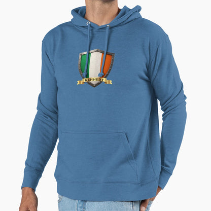 Kennedy Ireland Family Name Shield Hoodie - Casual Everyday Wear Unisex - T-Shirt, Sweatshirt, Hoodie