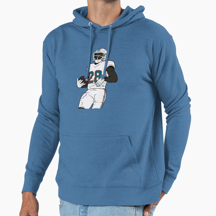 Devon Achane Speed Burst Hoodie - Aesthetic Graphic Unisex - T-Shirt, Sweatshirt, Hoodie
