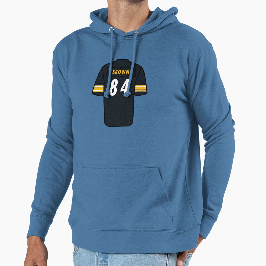 Antonio Brown Jersey Hoodie - Minimalist Print for Adults - T-Shirt, Sweatshirt, Hoodie