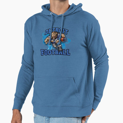 Detroit Football Hoodie - Custom Art Print Unisex - T-Shirt, Sweatshirt, Hoodie