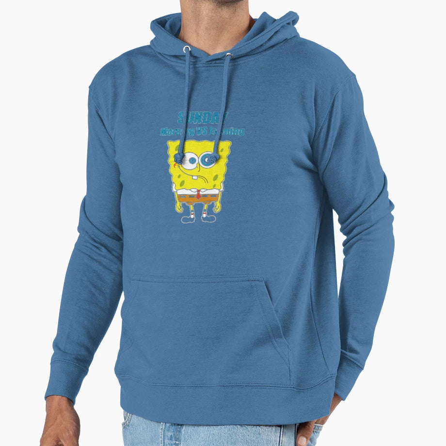 Sunday Morning Vs Evening Hoodie - Graphic Print Men Women - T-Shirt, Sweatshirt, Hoodie