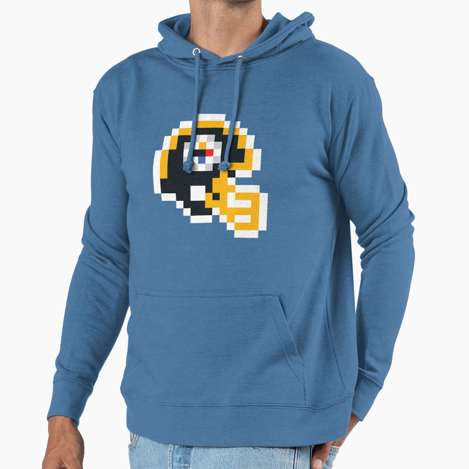 Pittsburgh Steelers 8 Bit Football Helmet Hoodie - Streetwear Style Unisex - T-Shirt, Sweatshirt, Hoodie