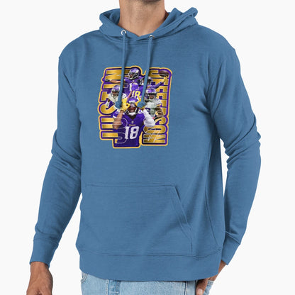 JJ Football Star Artwork Hoodie - Casual Everyday Wear Unisex - T-Shirt, Sweatshirt, Hoodie