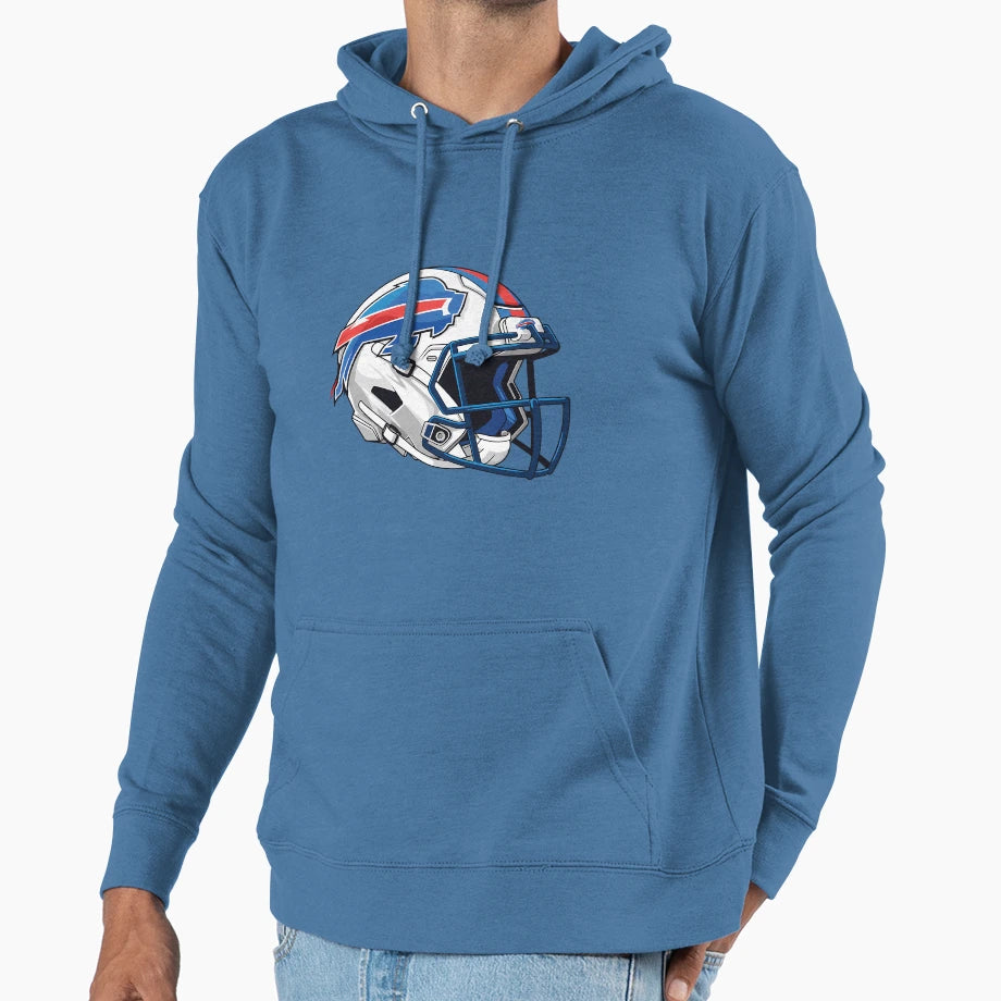 Buffalo Bills Helmet Art Funny Hoodie - Minimalist Print for Adults - T-Shirt, Sweatshirt, Hoodie