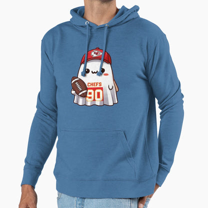 Kc Chief Halloween Ghost Hoodie - Graphic Print for Adults - T-Shirt, Sweatshirt, Hoodie