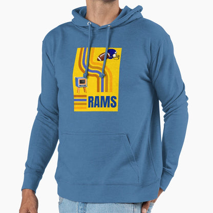 Rams House Mid Century Football 1950S Los Hoodie - Trendy Graphic Unisex - T-Shirt, Sweatshirt, Hoodie