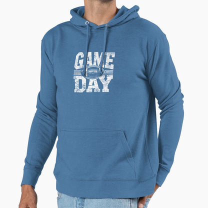 Game Day Football Grunge Hoodie - Minimalist Print Unisex - T-Shirt, Sweatshirt, Hoodie