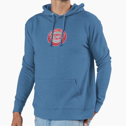 Every Night Football Circular Slogan Red Hoodie - Streetwear Style Unisex - T-Shirt, Sweatshirt, Hoodie