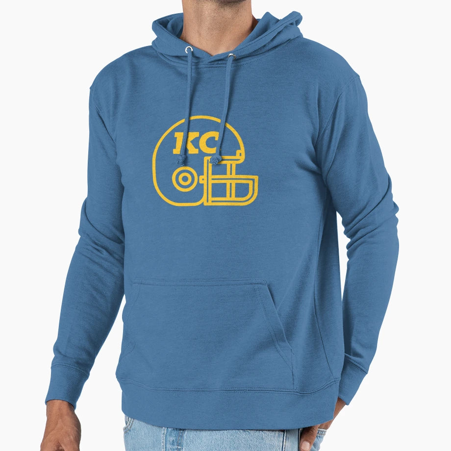 Chiefs Helmet Kc Kansas City Hoodie - Trendy Graphic Men Women - T-Shirt, Sweatshirt, Hoodie