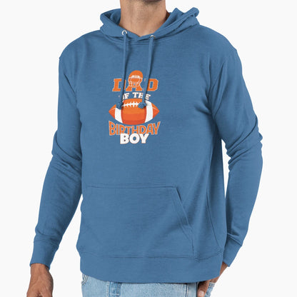 Dad Birthday American Football Party Hoodie - Streetwear Style Unisex - T-Shirt, Sweatshirt, Hoodie