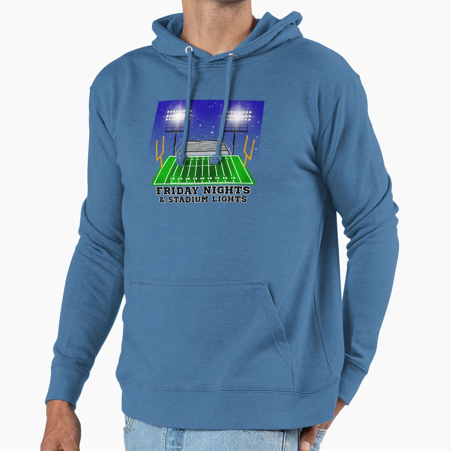 Friday Nights Stadium Lights Hoodie - Minimalist Print Unisex - T-Shirt, Sweatshirt, Hoodie